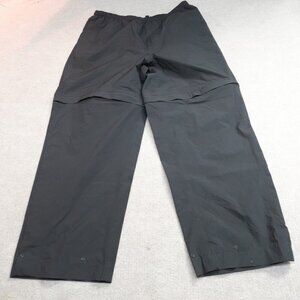 Zero Restriction Pants XL Black Convertible Stretch Waist Side Zip Gore Tex